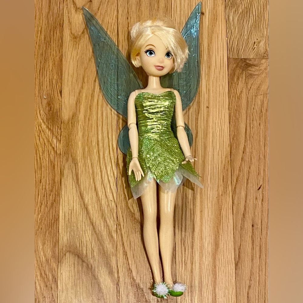 Disney Fairy Doll with Sparkling Green Dress and Wings